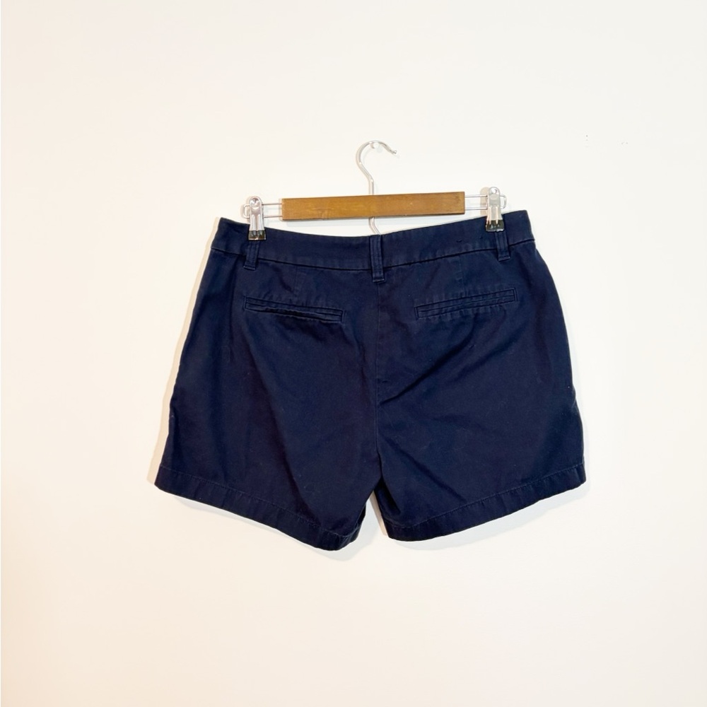 J. Crew Navy Blue Chino Shorts Size 6 100% Cotton - Picture 5 of 6